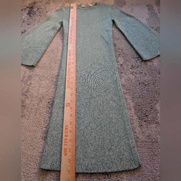 Stella McCartney Crewneck Knit Sweater Dress, Green, Women's 6 - Picture 2 of 8